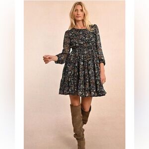 Molly Bracken Floral Print Skater Dress